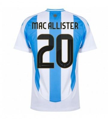 Argentina Alexis Mac Allister #20 Hemmatröja Copa America 2024 Kortärmad